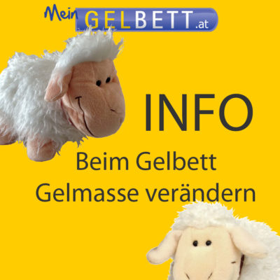 Beim Gelbett Gelmasse veraendern