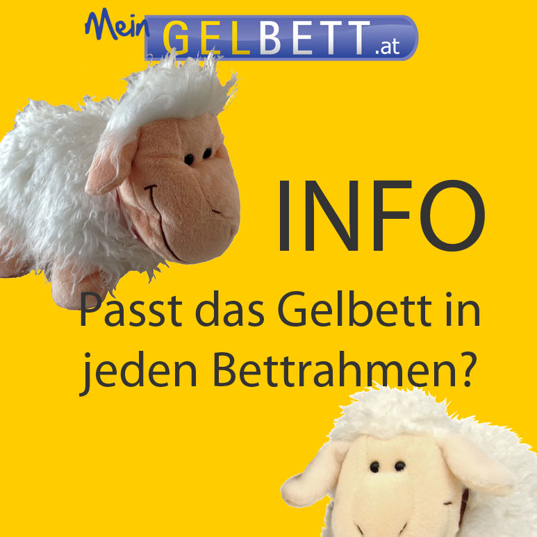 Passt das Gelbett in jeden Bettrahmen