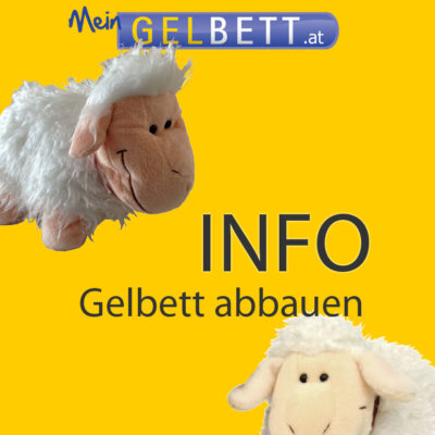 Gelbett abbauen